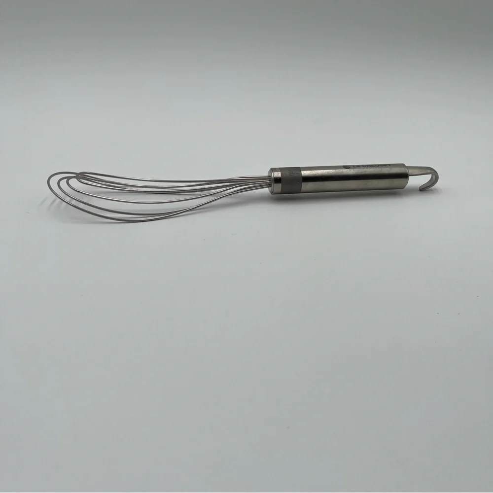 Le Creuset Revolution Tools 12” Flat Wire Whisk Stainless Steel Retired Hanging
